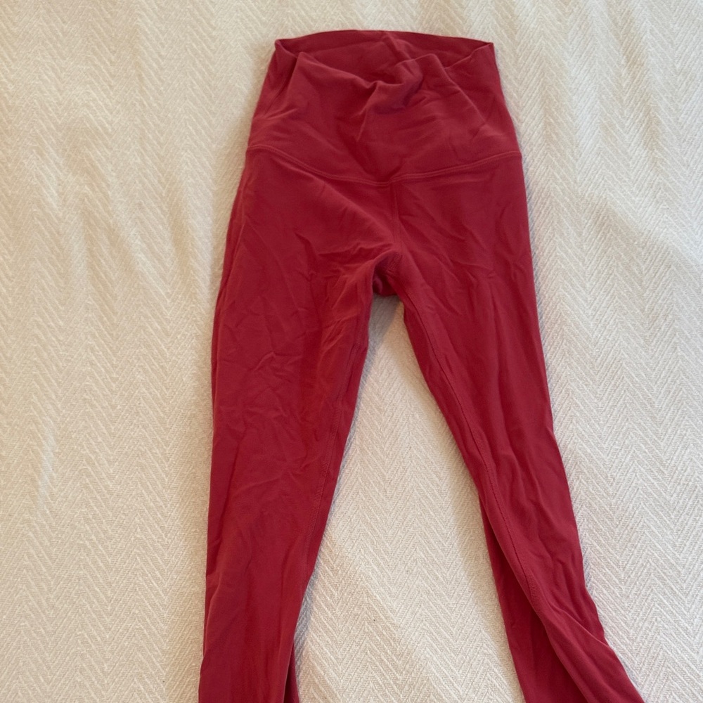 Lululemon women’s pink red leggings
